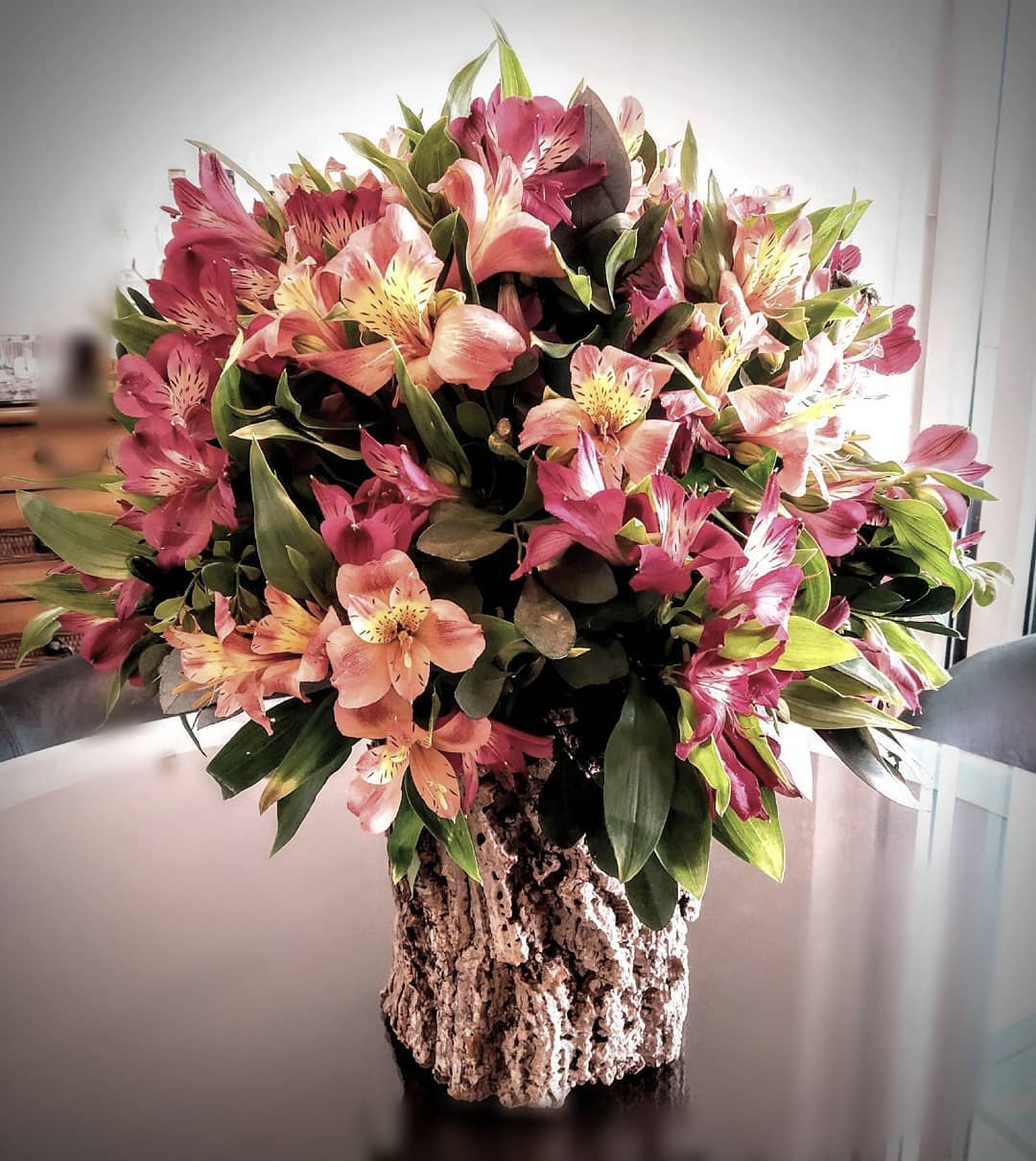 Arranjo de alstromérias